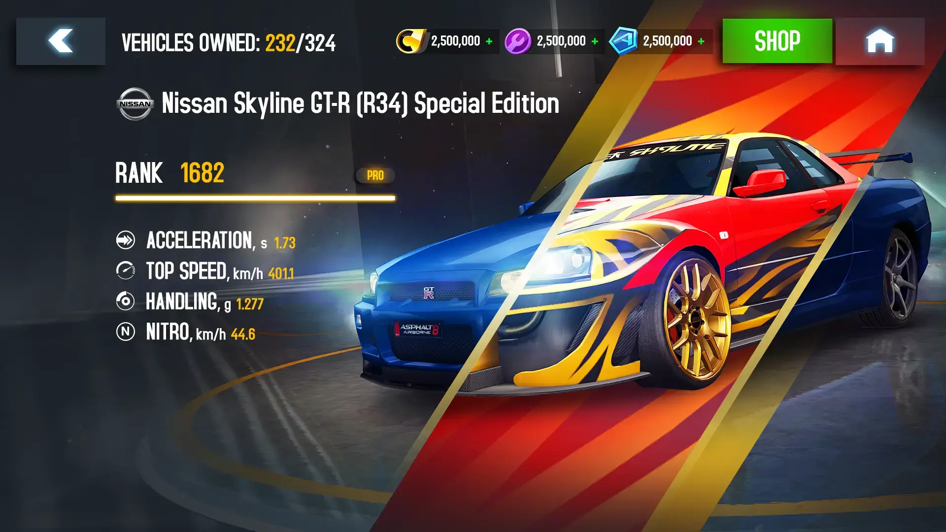 Asphalt 8 Airborne MOD APK